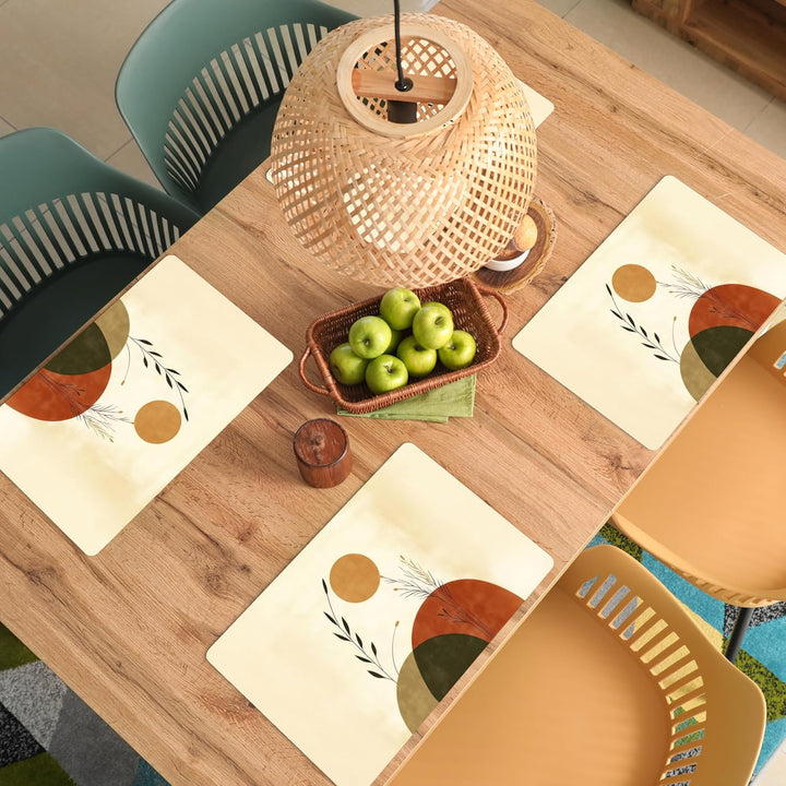 KitchenYeah© Platzsets Abwaschbar 6-Teilig 45x30 cm Tischsets Platzdeckchen Platzset Unterlage Tisch