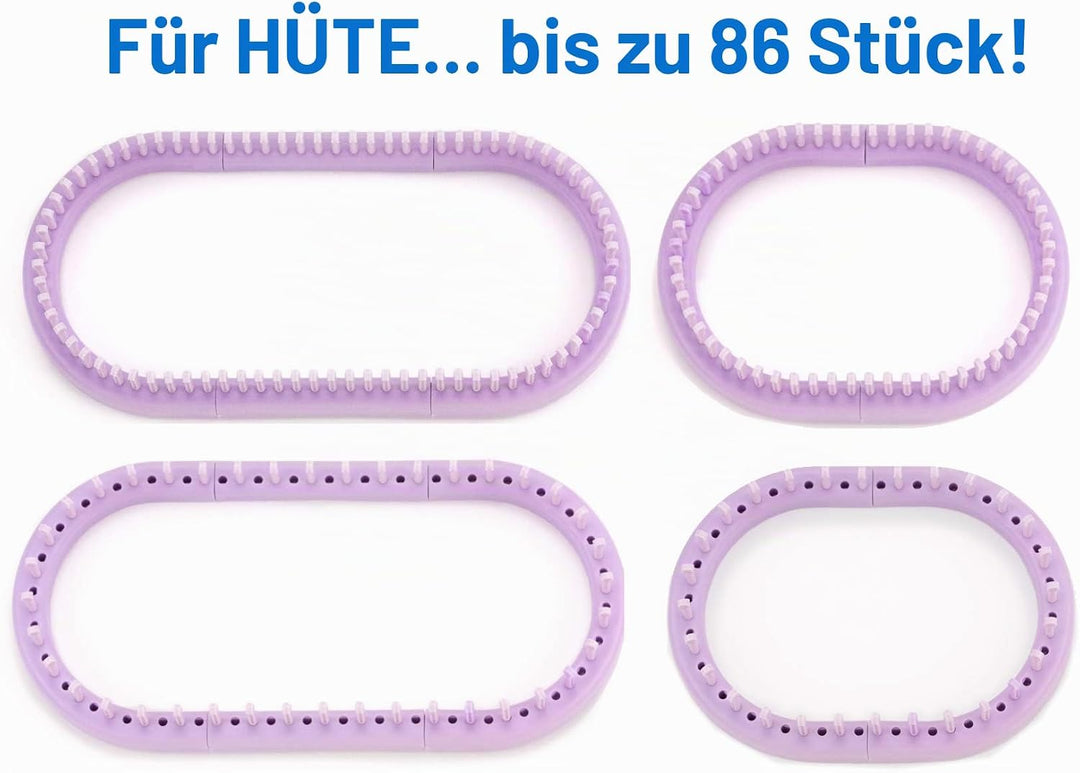 Authentisches Strickbrett, verstellbar, mehrfach gestrickt, zum Einrasten, klein und gross 1, 1