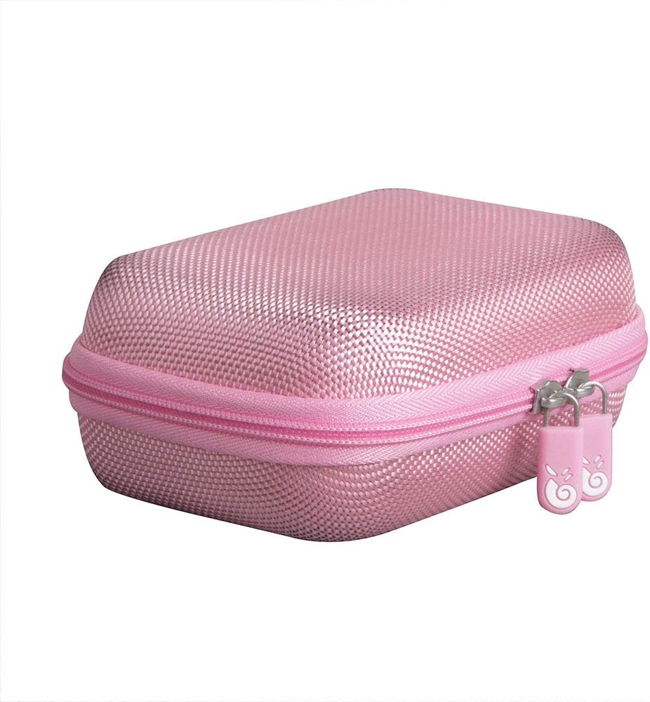 Hermitshell Hartschalen-Reiseetui für JBL Go 4 / JBL GO 3 Wasserfester, tragbarer Lautsprecher (Rosa