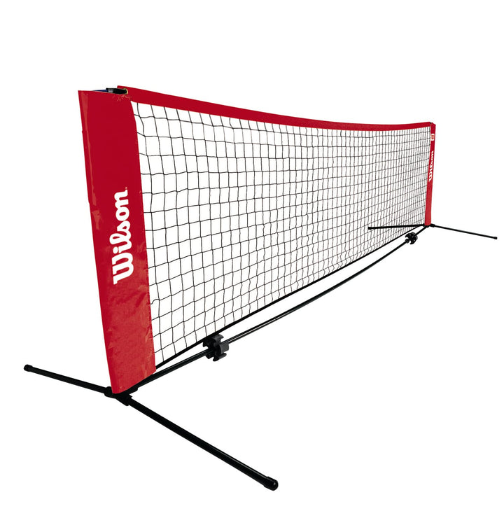 Wilson Tennisnetz 0 m de ancho y altura ajustable Starter-Set rot-schwarz, 0 m de ancho y altura aju
