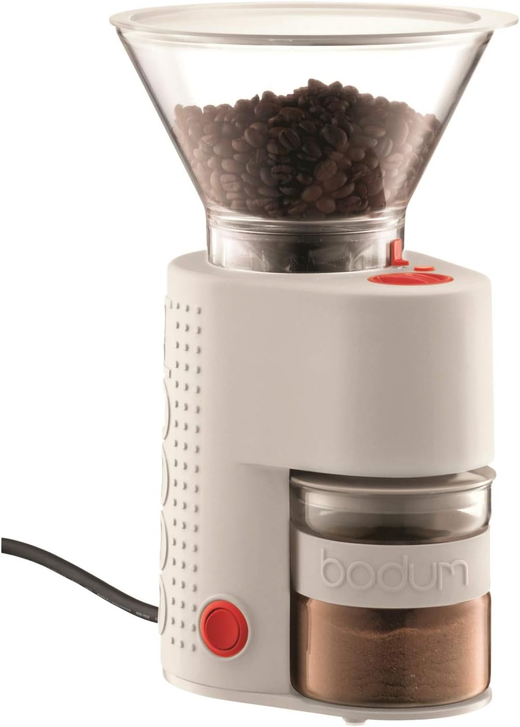 Bodum 10903-913EURO-3 BISTRO Kaffeemühle, Edelstahl, weiss, Weiss