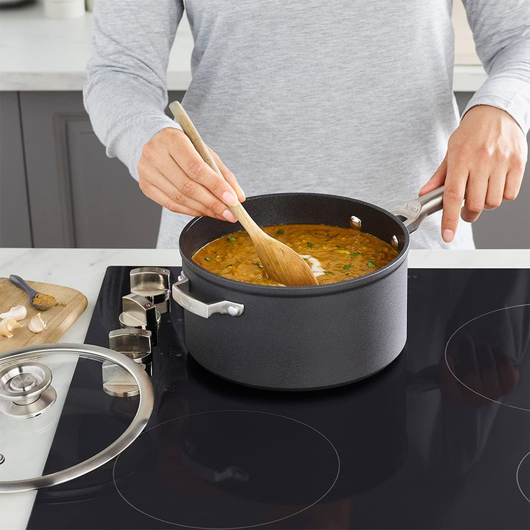 Ninja Foodi ZEROSTICK 20cm Kochtopf mit Deckel, antihaftbeschichtet, har eloxiertes Aluminium, induk