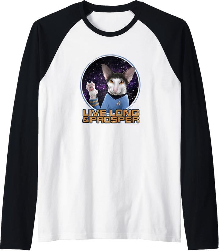 Star Trek Original Series Spock Cat Prosper Raglan