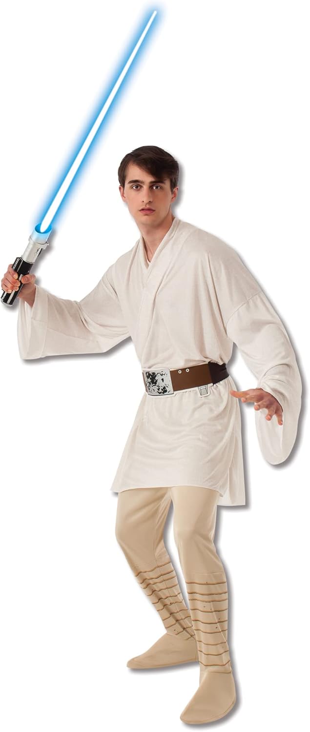 RUBIE'S Official Disney Star Wars Luke Skywalker-Kostüm für Erwachsene, Herrengrösse Standard Einhei