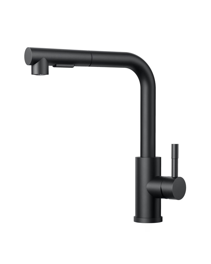 FORIOUS Wasserhahn Küche, Hochdruck Küchenarmatur mit Brause Ausziehbar Armatur, Mischbatterie Spült