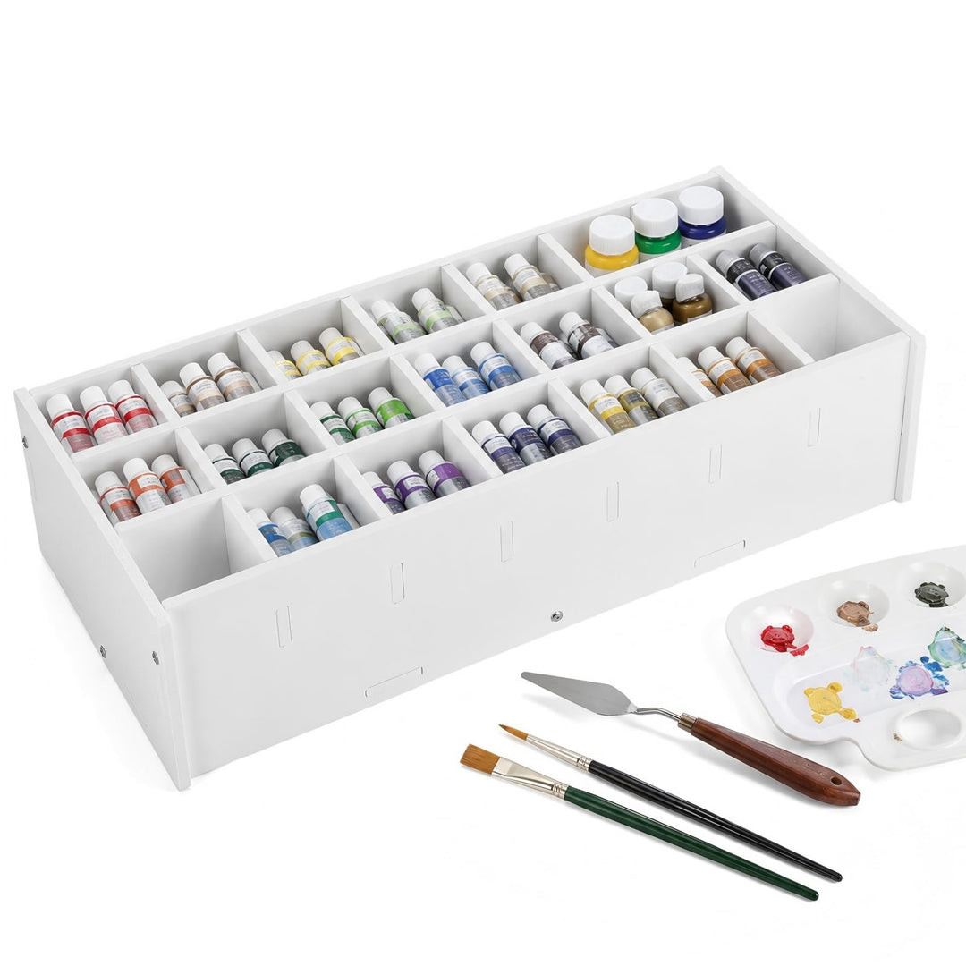 Gadpiparty Farbaufbewahrungsregal Desktop Organizer Für Farbflaschen Malutensilien Künstler Aufbewah