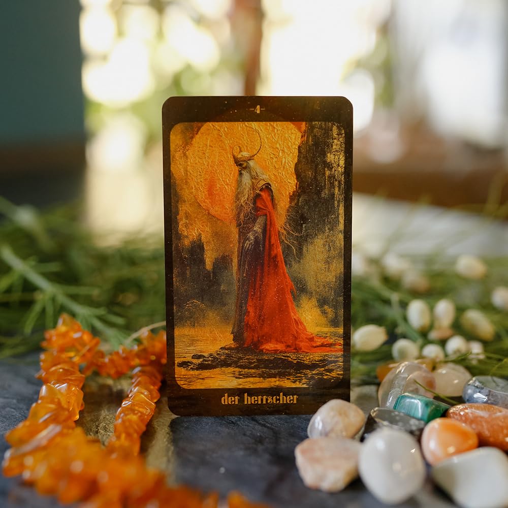 Bernsteinmond Tarot - 78 Tarotkarten und 80-seitiges Booklet, Karten