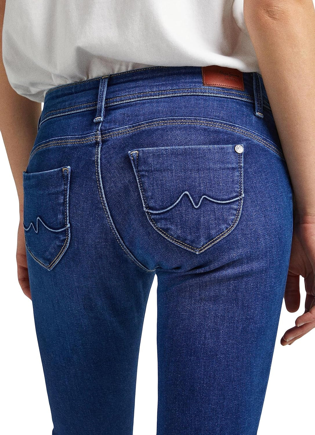 Pepe Jeans Damen New Brooke Jeans 27W / 32L Blue (Denim-cs6), 27W / 32L Blue (Denim-cs6)