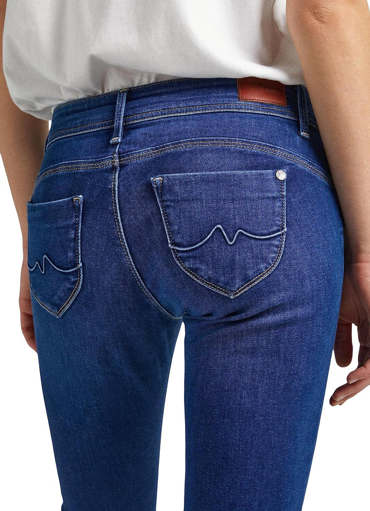 Pepe Jeans Damen New Brooke Jeans 27W / 32L Blue (Denim-cs6), 27W / 32L Blue (Denim-cs6)