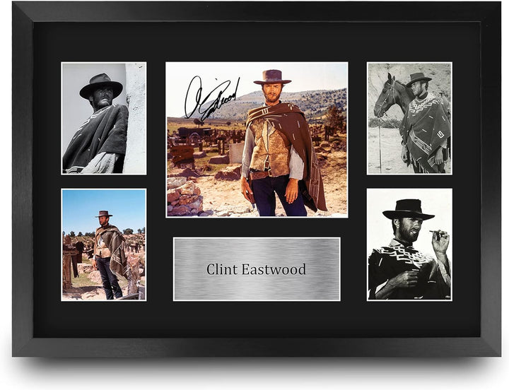 HWC Trading FR A3 Clint Eastwood Geschenke Gedruckt, Signiert Autogramm Bild Für Film-Erinnerungsstü