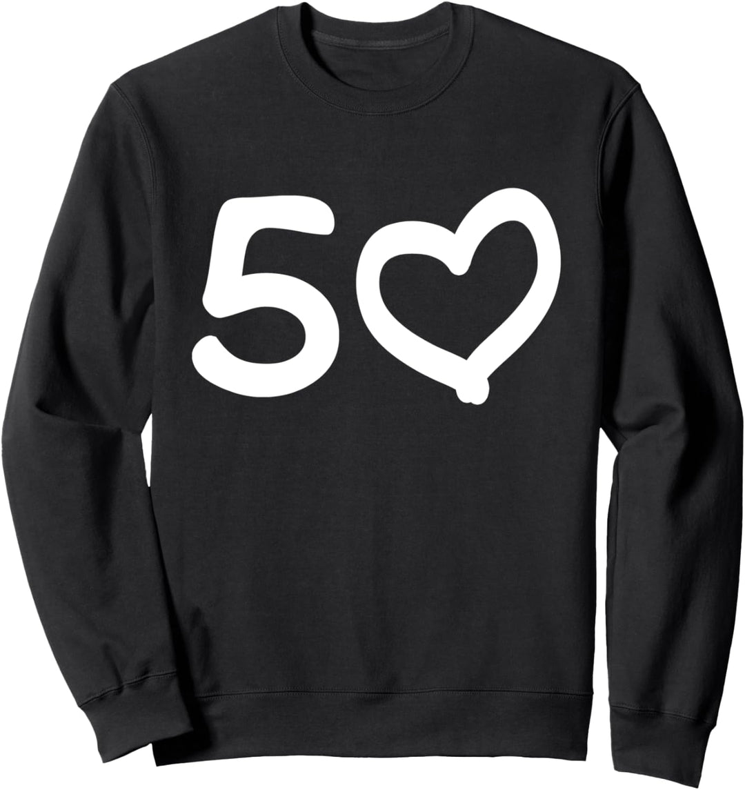 50. Geburtstag 50 Jahre Jubiläum Goldene Hochzeit Herz Sweatshirt