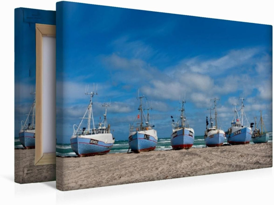 Premium Textil-Leinwand 45 x 30 cm Quer-Format Dänemarks Westküste, Leinwanddruck von Andreas Martin