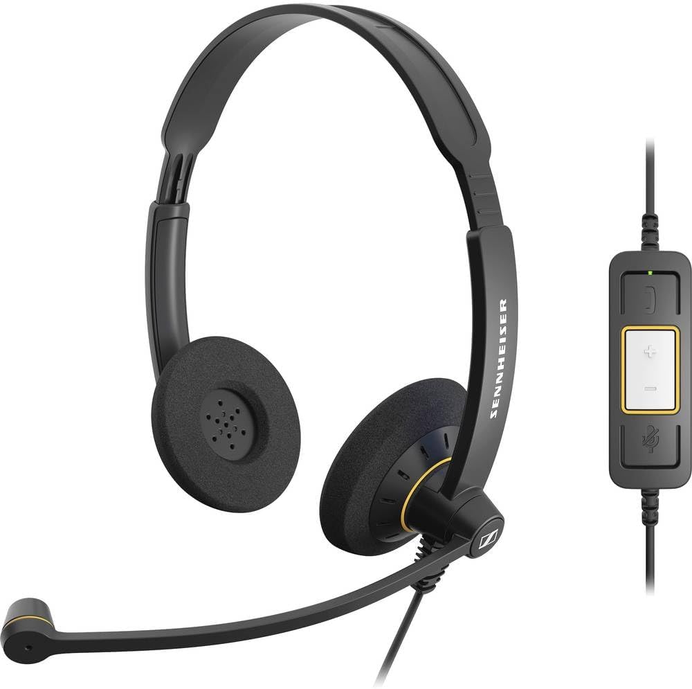 Sennheiser EPOS Impact SC 60 USB ML beidseitiges UC-Headset mit In-Line Call Control Zertifiziert fü