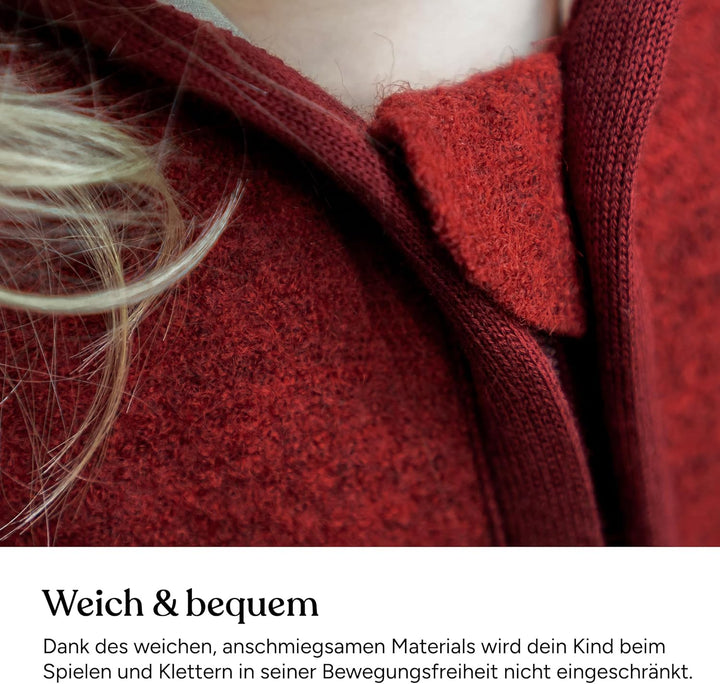 Ehrenkind® Walkjacke | Jacke für Kind aus Natur Schurwolle mit Reissverschluss | Walk Jacke für Baby