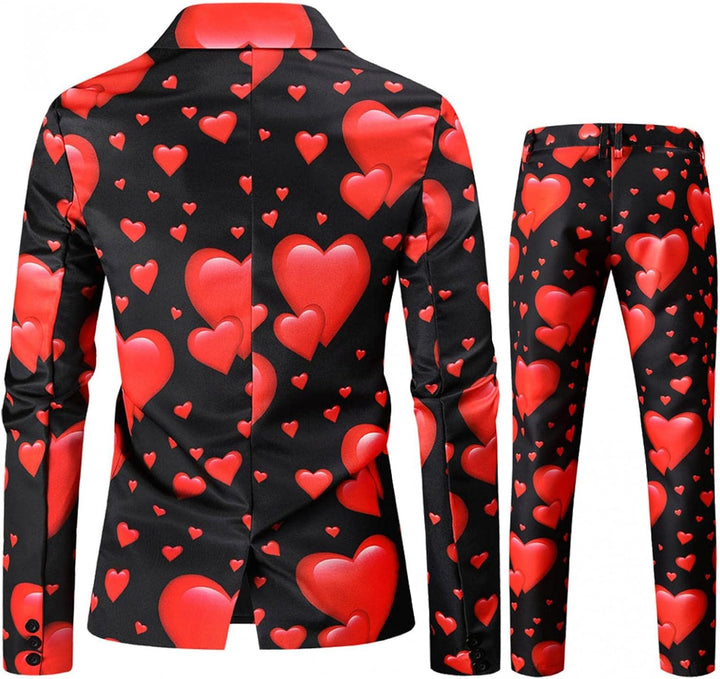 Zhiyao Herren Anzug Valentinstag Anzug Herren Anzüge Khaki Schwarz Rot Smoking Herrenanzug Modern Fi