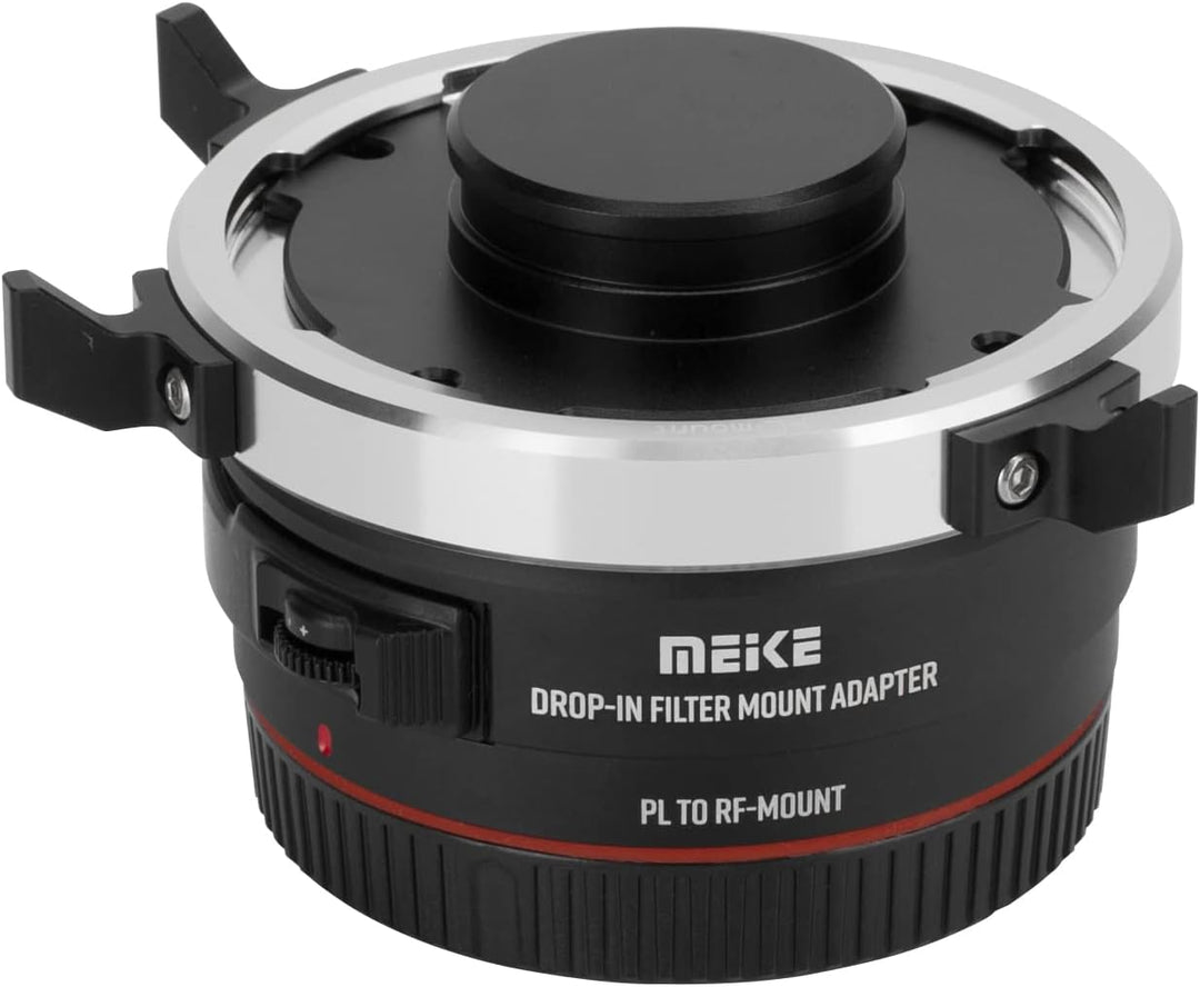 Meike MK-PLTRF-C VND Manueller Fokus Objektivadapter mit Drop-In Variable ND und Klar UV Filter Konv