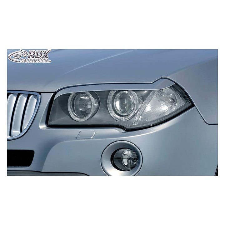 RDX Racedesign - Scheinwerferspoiler kompatibel mit BMW X3 E83 2004-2010 (ABS)