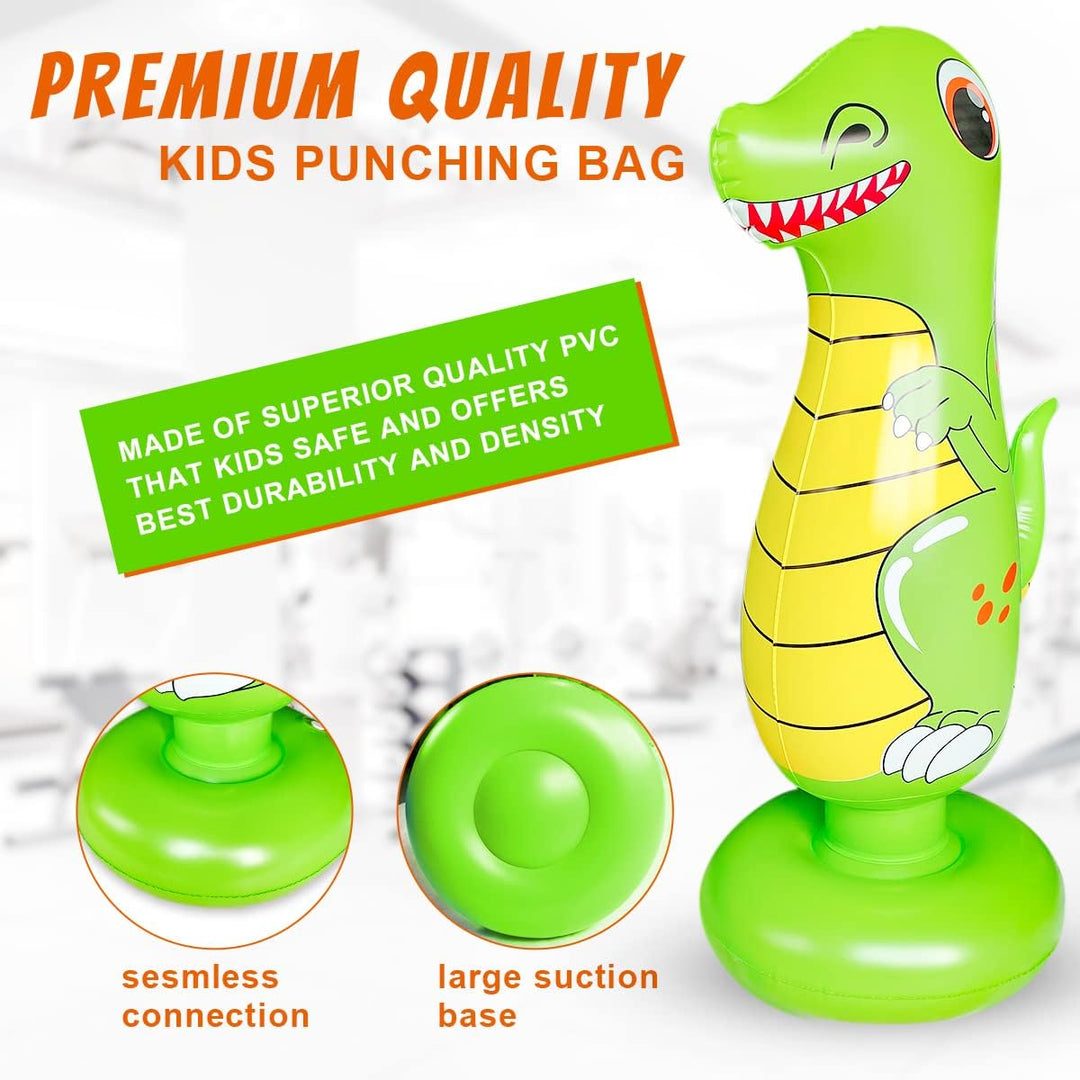SUNSHINEMALL Boxsack für Kinder Boxen Dummy aufblasbare Cool Spass Spielzeug für Jungen Sport Gesche