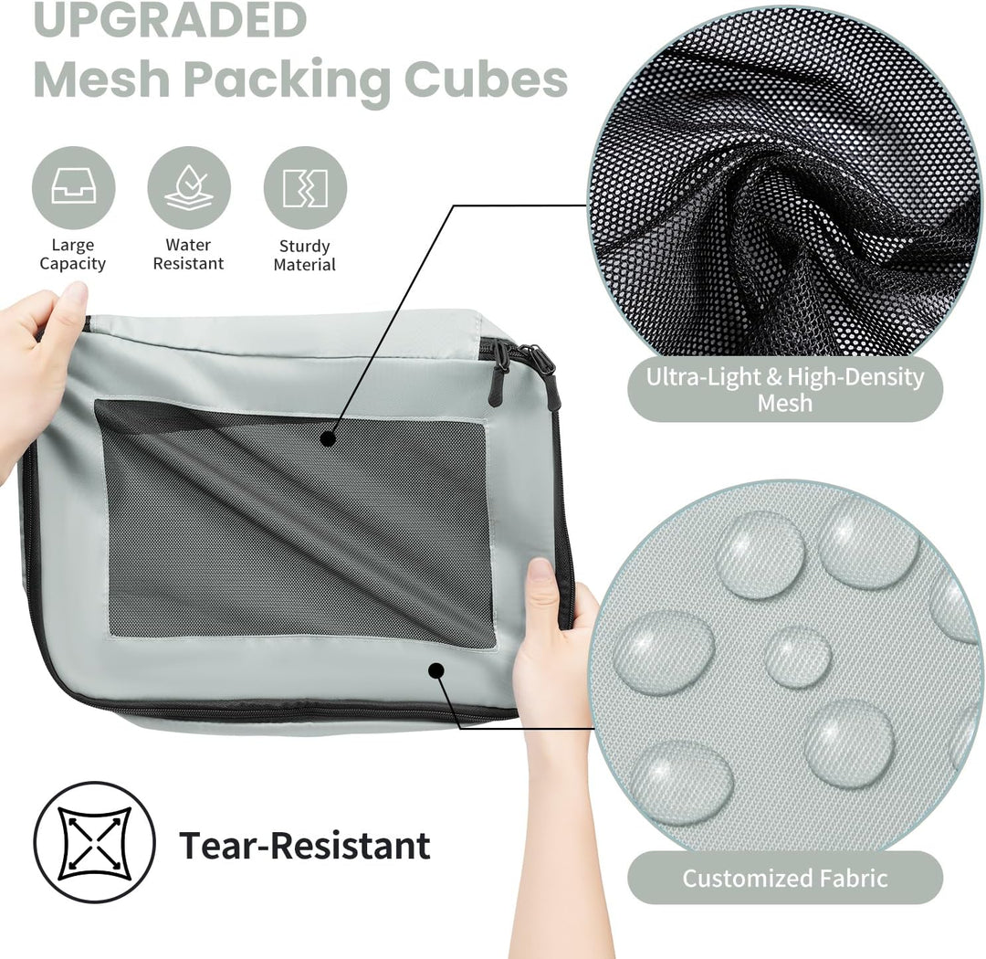 Packing Cubes for Suitcase 8 Set, Leichtgewichtige Gepäck Packing Organizer Packing Cubes für Reisez