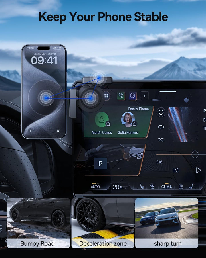 Handyhalterung für Cupr 12,9 Zoll Display, Cupra Formentor, Leon MK4, Born, Terramar 2024-2026 Magne