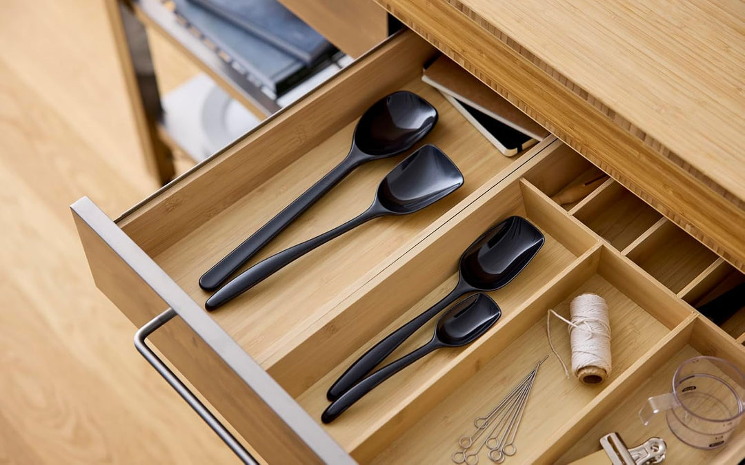 Rosti Classic Kochlöffel Set 4-Teilig, Hochwertiges Küchenhelfer Set mit 3 Kochlöffel & 1 Backlöffel