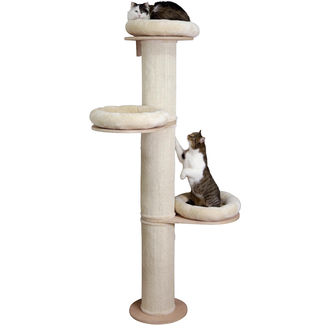 Kerbl Pet Kratzbaum Dolomit Tower, Ø38cm Höhe 187cm, beige