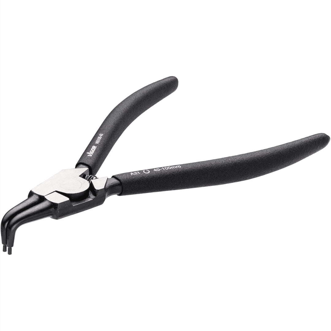 VIGOR Sicherungsring-Zange ∙ V6510B-40 Aussensicherung Abgewinkelt 40-100 mm, Aussensicherung Abgewi