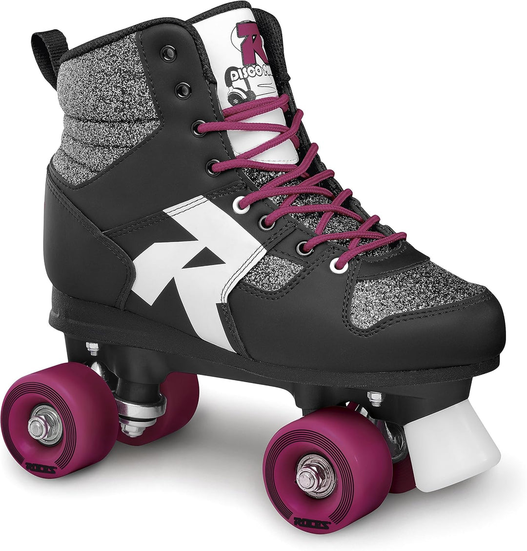 Roces Disco Palace Rollerskates/Rollschuhe Street 38 glitter-Black, 38 glitter-Black