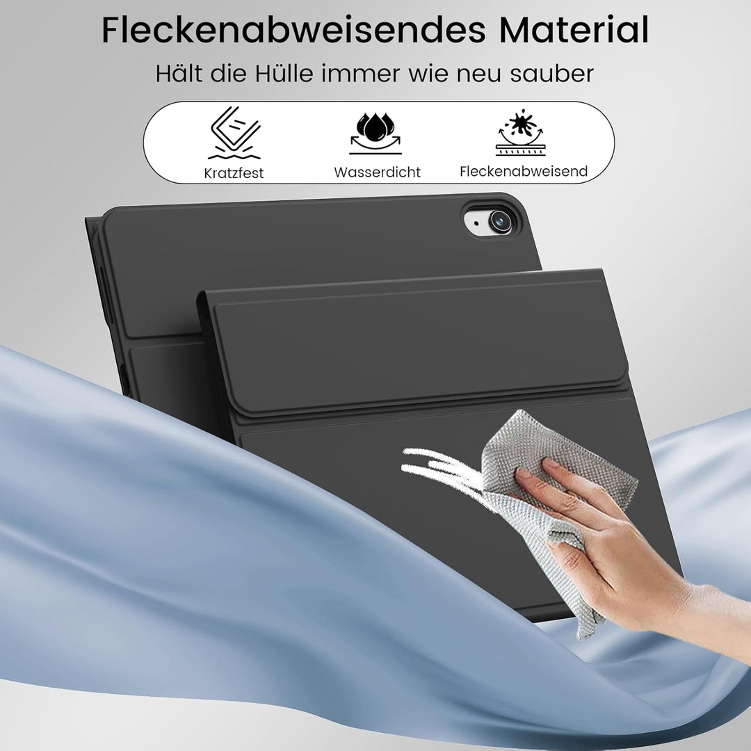 Hülle mit Tastatur für iPad Air 11 Zoll 2025 2024 (M3/M2), iPad Air 5 4 2022/2020 10,9 Zoll, Soft TP