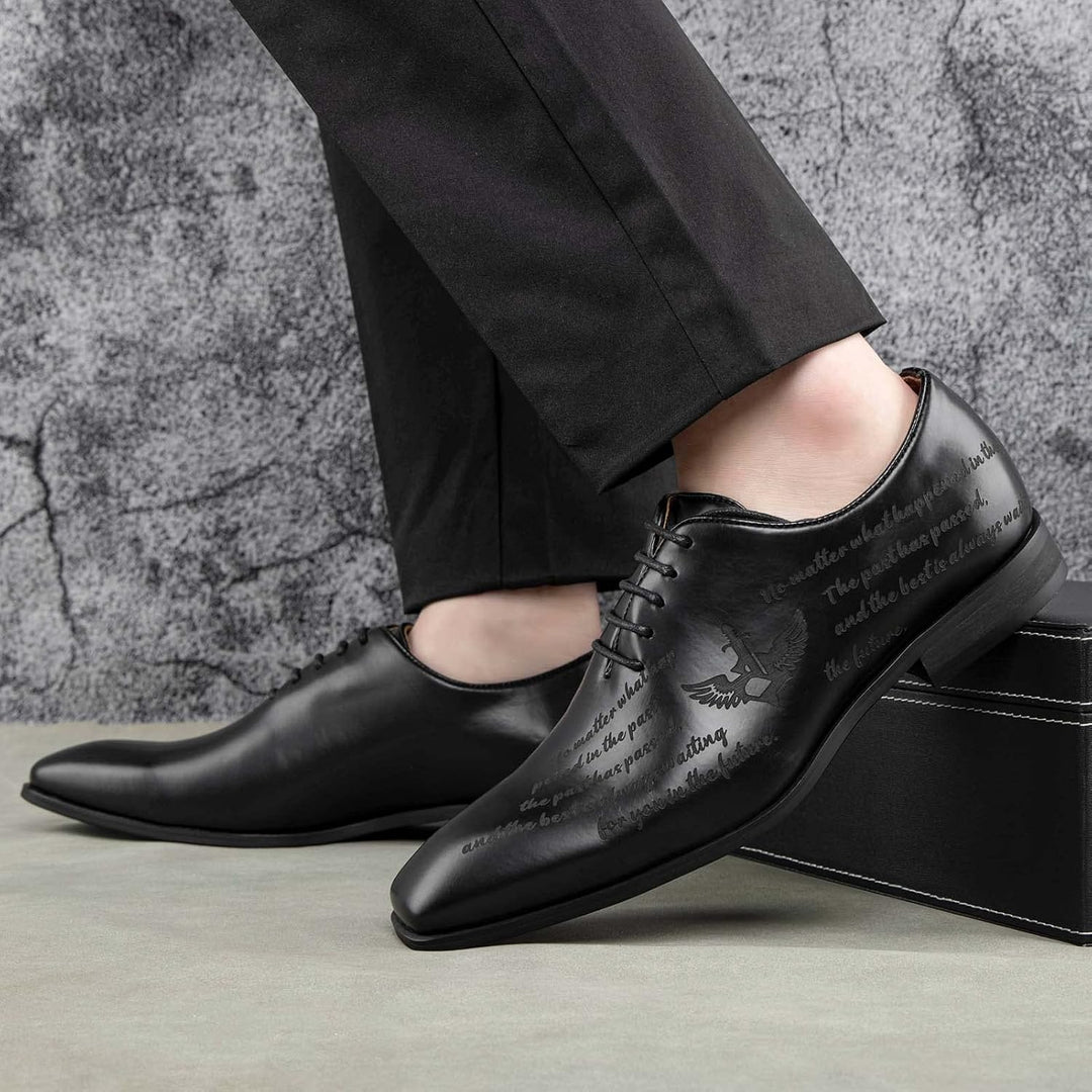 JITAI Mokassins Herren Elegante Schuhe Freizeit Loafer Herren Anzug Schuhe 42 EU Schwarz 03, 42 EU S