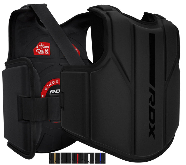 RDX Körperschutz Kampfsport, Maya Hide Leder Bauchschutz perfekt für Kickboxen, MMA Training, Muay T