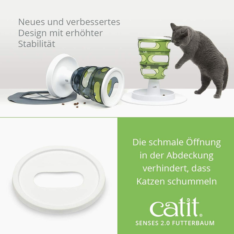 Catit Food Tree Futterbaum, Beschäftigungsspiel für Katzen, interaktives Spielzeug für Katzen, 1 Stü