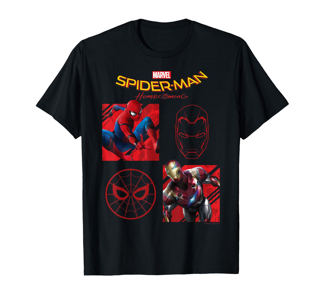 Kids Marvel Spider-Man Homecoming Iron Man Boxed Partners T-Shirt 6 White