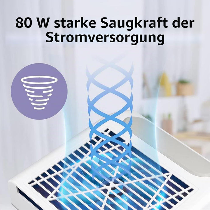 Layhou Nagel Staubsauger Professionelle Staubabsaugung Nagelstudio &amp; Zuhause, 80W Leistungsstarker N
