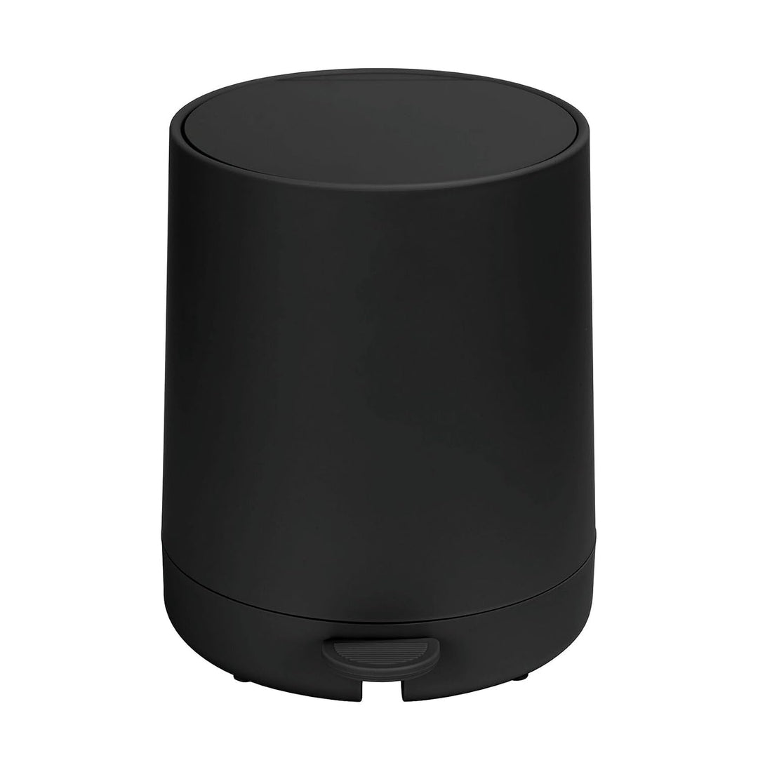 WENKO Kosmetik Treteimer Mod. Fablo aus Kunststoff, Soft-Touch-Beschichtung, Bad-Mülleimer 5 L, Abfa