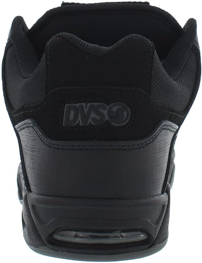 DVS Herren Enduro Heir Skate-Schuh 45 EU Schwarzes Leder, 45 EU Schwarzes Leder