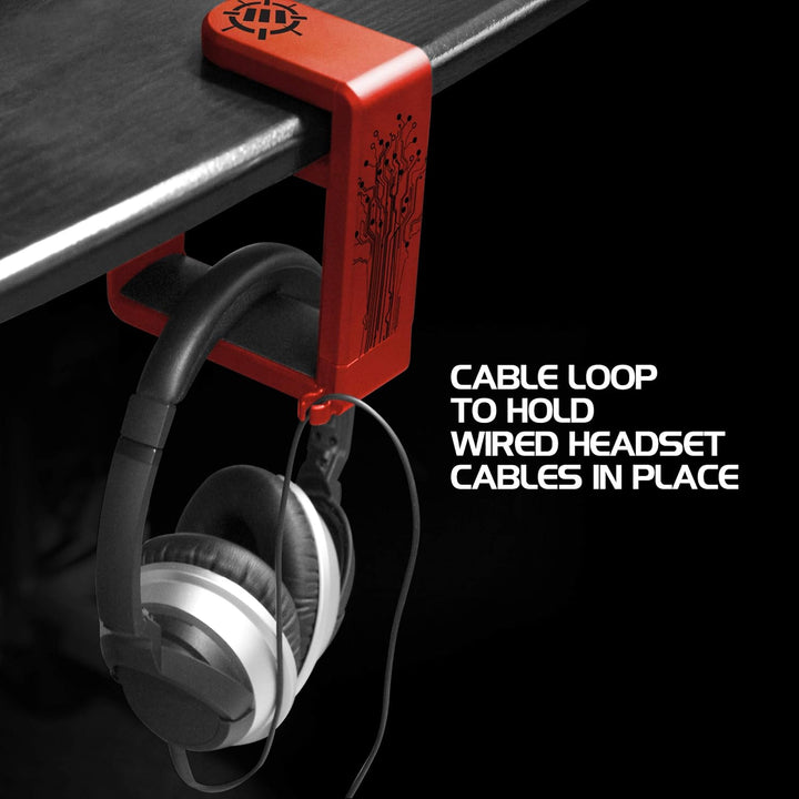 ENHANCE PC Gaming Headset Kopfhörer Halterung Hanger Mount Kopfhörer Stand mit verstellbaren & Schwe