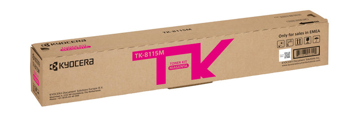 Kyocera TK-8115M Magenta. Original Toner-Kartusche 1T02P3BNL0. Kompatibel für ECOSYS M8124cidn, ECOS