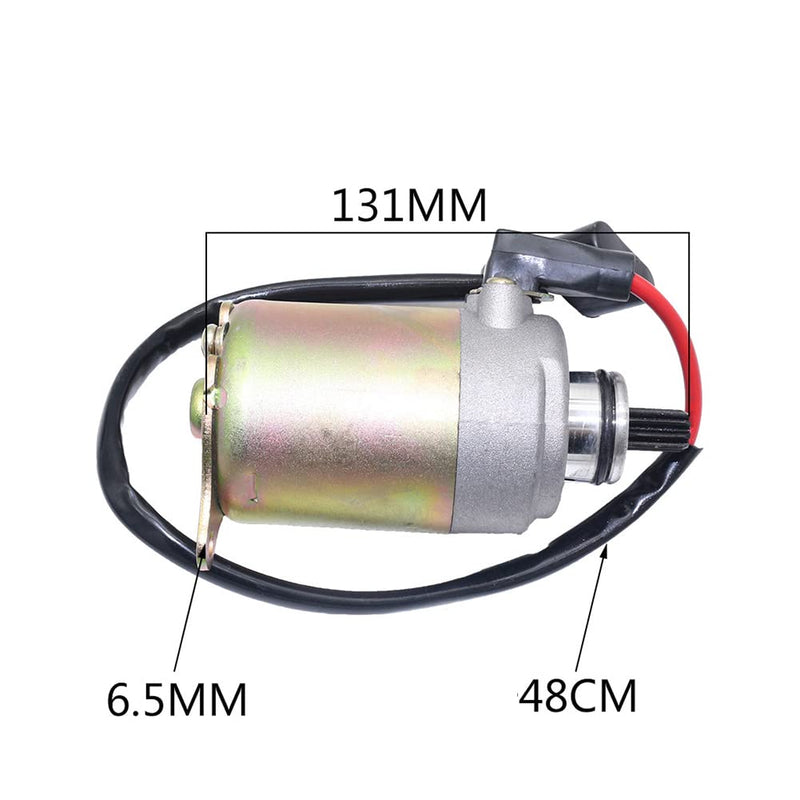 Motorrad Startergenerator,MoreChioce Elektromotor mit Leitungsersatz kompatibel mit GY6 125 cc 150 c