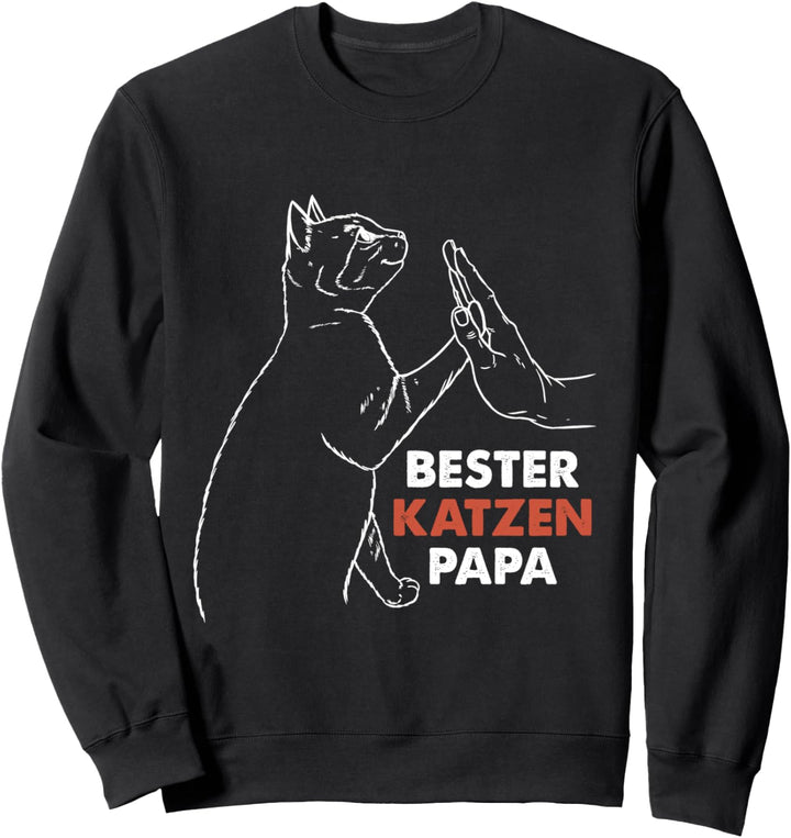 Bester Katzenpapa Pulli Best Cat Dad Ever Katzenpapa Sweatshirt