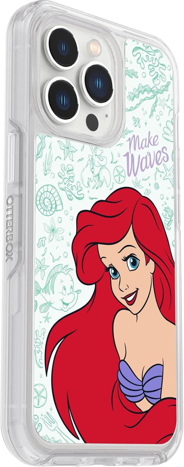 OtterBox Symmetry Series + Schutzhülle für iPhone 13 Pro – Ariel Waves, ultradünn, rastet auf MagSaf