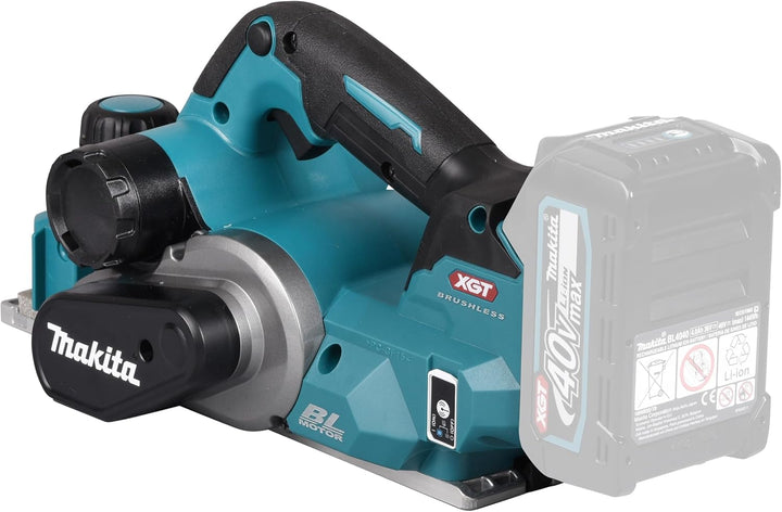 Makita KP001GZ Akku-Hobel 40V max. (ohne Akku, ohne Ladegerät), Petrol