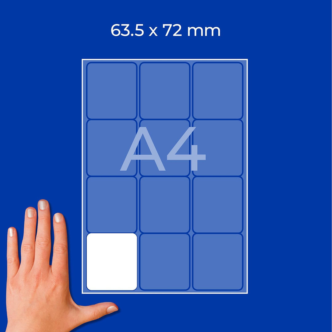 AVERY Zweckform L7164-100 Adressetiketten/Adressaufkleber (1.200 Etiketten mit ultragrip, 63,5x72mm
