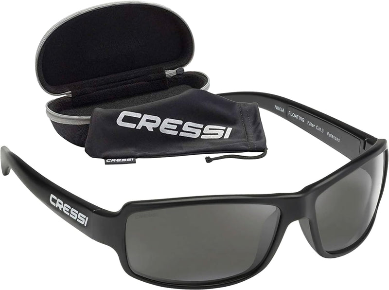 Cressi Ninja - Polarisierte Sonnenbrille Herren und Sonnenbrille Damen, Entspiegelte Gläser Wasserab