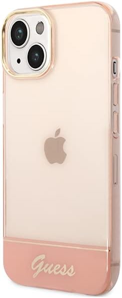 Guess GUHCP14SHGCOP hülle für iPhone 14 6,1" rosa/pink hardcase Translucent