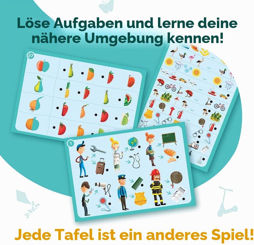 Trefl Schulranzenwelten - Kleiner Entdecker und Magische Bleistift Bildungsspiel für Kinder ab 3 Jah