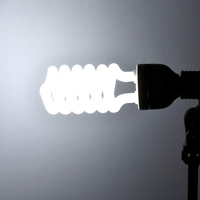 Andoer 2 x Fotolampe 135W 220V, 5500K CRI90 Tageslicht Spirallampe, Energiesparlampe E27 Birne für F