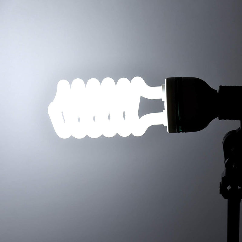 Andoer 2 x Fotolampe 135W 220V, 5500K CRI90 Tageslicht Spirallampe, Energiesparlampe E27 Birne für F