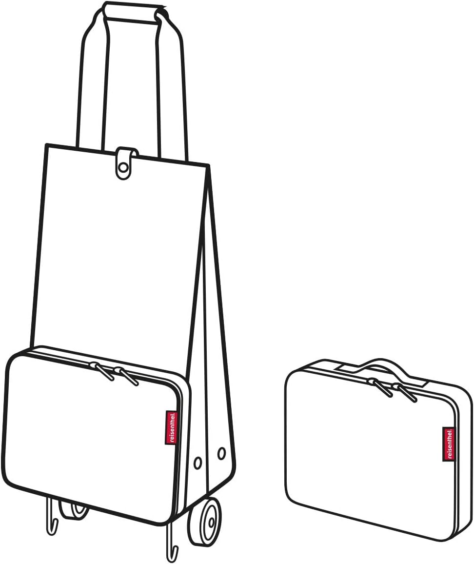 reisenthel foldabletrolley - Faltbarer, kompakter Einkaufswagen - einfach zu verstauen Dots White, D