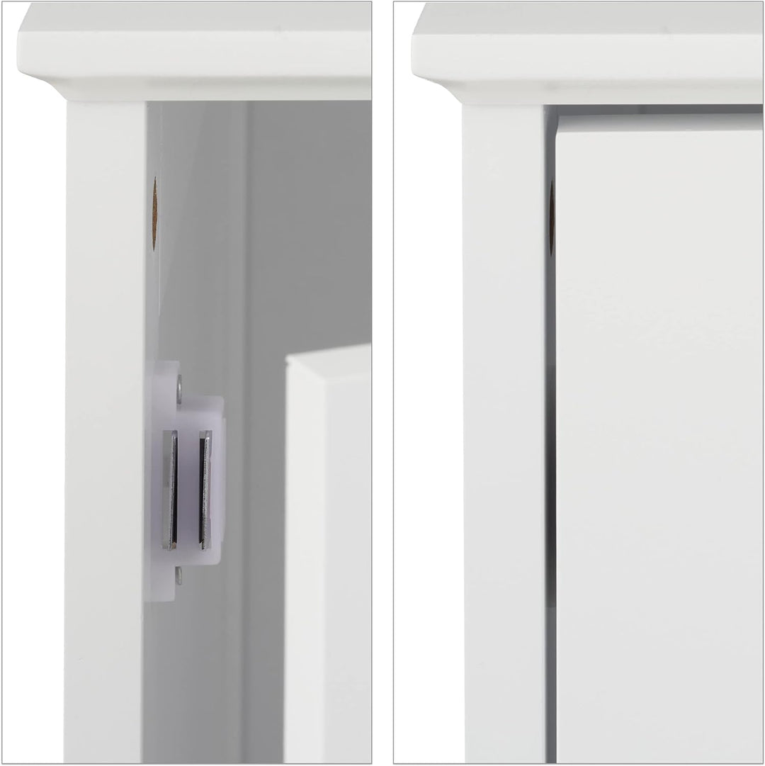 Relaxdays Katzenschrank, grosser Eingang, Magnettür, Rückseite mit Luftlöchern, HBT: 52 x 48 x 53 cm